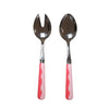 Wave Salad Server Set - Watermelon & Pink