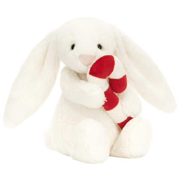 Jellycat Bashful Bunny with Candy Cane