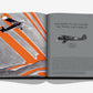 Open "Delta: 100 Years and Climbing" by Assouline to see an illustrated vintage airplane on the left and text plus a photo about the Travel Air S-6000-B on the right, celebrating Delta Air Lines’ centennial.
