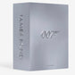 The James Bond Trilogy with Slipcase by Assouline features a silver metallic case with "JAMES BOND" on the spine and a "007" logo—an impressive collector’s edition for fans of James Bond coffee table books.