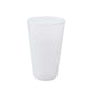 The Memento White Acrylic Drinkware Collection features a translucent, frosted plastic cup—ideal for outdoor dining and perfect to mix with other functional pieces from the collection.