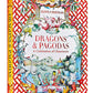 The cover of "Dragons & Pagodas: A Celebration of Chinoiserie" by Vendome features intricate illustrations of dragons, pagodas, and other Asian-inspired designs.