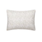 Rectangular pillow from the Duma Diamond Bedding Collection by Matouk, featuring a white background with a beige, dotted geometric pattern inspired by Schumacher design. Crafted from luxurious Egyptian cotton percale, the pillow is photographed on a plain white surface.