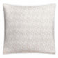 The Duma Diamond Bedding Collection by Matouk features a rectangular pillow with a subtle, light herringbone geometric pattern on a white background, crafted from luxurious Egyptian cotton percale.