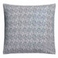 The Matouk Duma Diamond Bedding Collection in Navy features a square throw pillow with a textured geometric pattern, crafted from luxurious 500 thread count Egyptian cotton percale.
