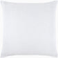 A square white quilted pillow from the John Robshaw Hand-Stitched Bedding Collection, featuring a textured surface and crafted from soft cotton voile, is shown against a plain white background.