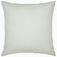 Square decorative pillow from the Cinde Bedding Collection by John Robshaw, featuring a white background and subtle green geometric pattern inspired by the signature Cinde print, shown against a plain white backdrop.