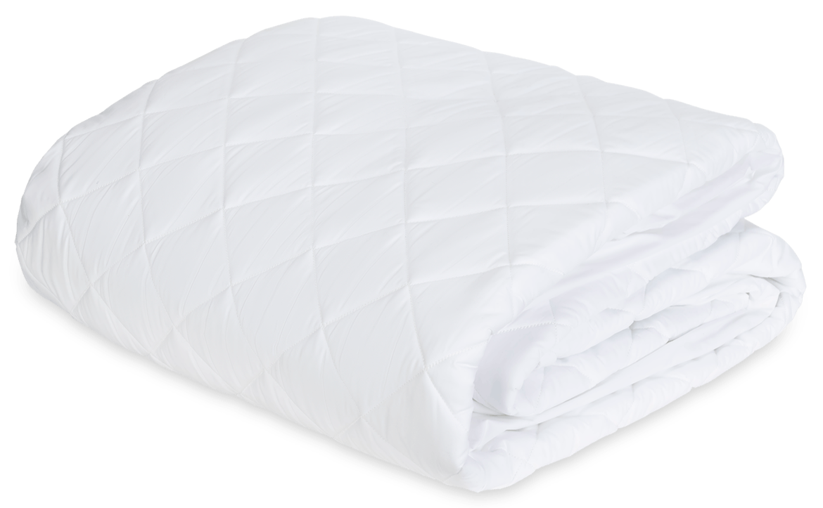 The Matouk Foundation Mattress Pad, featuring a white quilted diamond pattern, is crafted from 520 thread count fabric and OEKO-TEX certified—ensuring premium comfort and peace of mind.