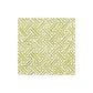 The Fretwork Collection by Caspari features square tiles with a green and white geometric zigzag pattern, displaying an interlocking design that's durable and perfect for modern spaces.