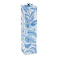 The Addison Ross Palm Beach Salt and Pepper Mill Collection features a tall, rectangular ceramic pepper grinder with blue floral and leaf designs on white and a silver knob, inspired by classic Palm Beach mill styles.