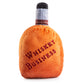 The Woofford Reserve Bourbon Dog Toy by Haute Diggity Dog is a plush whiskey bottle-shaped toy with "Whiskey Business" in red—ideal for pups craving a playful bourbon-themed chew!.