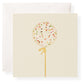 The Karen Adams "Make A Wish Gift Enclosures" features a square card with a sprinkle balloon and gold ribbon on cream, highlighted with gold foil details, and includes a white envelope.