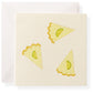 The Karen Adams Flour Shoppe Gift Enclosures are square greeting cards on natural white, featuring three illustrated key lime pie slices with green lime wedges—perfect as enclosure or gift cards.