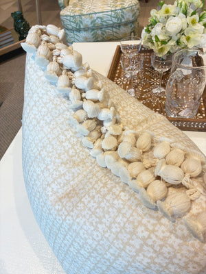 Boho Basketweave Tan Pillow