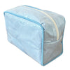 Milan Cosmetic Case - Blue and White Stripe