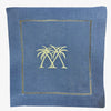 Coastal Cocktail Napkin Set - Azure/White, Set of 4