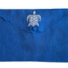 Linen Envelope Pouch Collection - Azure/White
