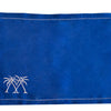 Coastal Linen Placemat Set - Azure/White, Set of 4