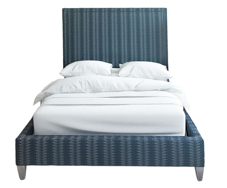 Sorrento Navy Square Queen Bed