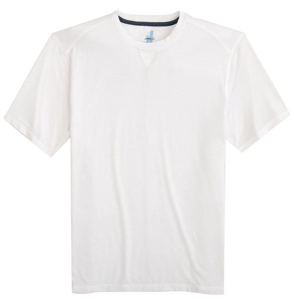 Johnnie-O Course Tee with a v-neck and a small logo on the left chest area, displayed on a plain background.