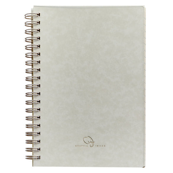 The Graphic Image Spiral Notebook Refill, 7", features a light gray cover with a subtle logo and premium paper for an excellent writing experience.