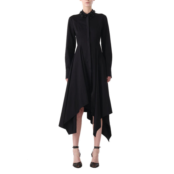 Jason Wu Collection Asymmetric Dress with Embroidery Collar