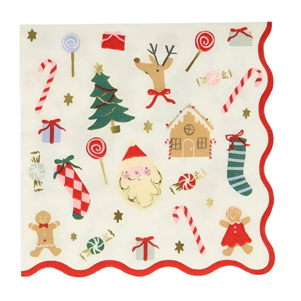 Meri Meri Jolly Christmas Small Napkins (16)