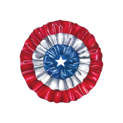 Add patriotic flair to your table with Hester & Cook’s Star Spangled Paper Placemats, featuring red, white, and blue layers with a central white star—perfect for summer barbecues or festive picnics.