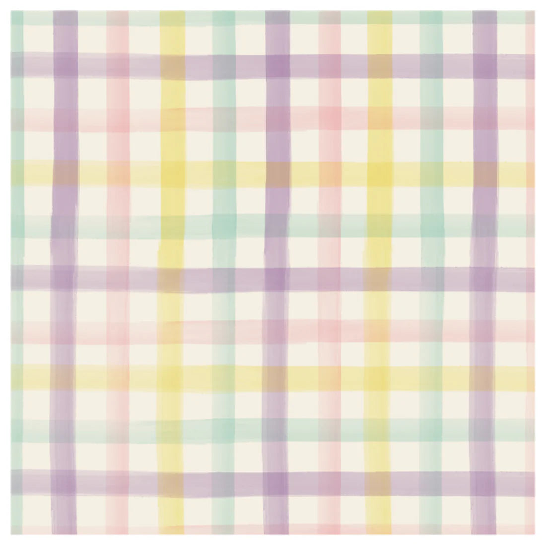 Brighten your table with the Hester & Cook Spring Plaid Napkin Collection—featuring pastel pink, yellow, green, blue, and purple lines on white—ideal for Easter egg hunts or a cheerful Mother’s Day brunch.