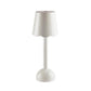 The Addison Ross Scallop LED Lamp, a cordless bedside light with a white scalloped shade, cylindrical stem, and rounded base, is shown against a plain white background.