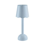 The Addison Ross Scallop LED Lamp is a modern, cordless bedside light featuring a scalloped-edge shade and round base, displayed against a plain white background.