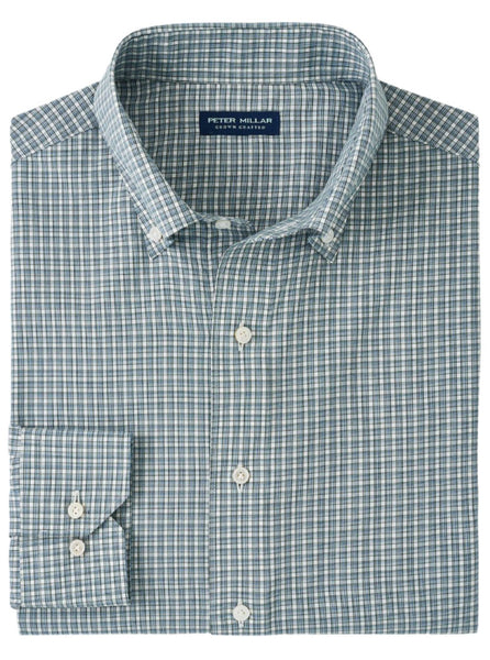 Peter Millar Cheviot Performance Poplin Sport Shirt