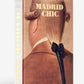 The cover of "Madrid Chic" by Assouline features an illustration of a person with a vintage hairstyle and hair bow, capturing Spanish cultural expression.