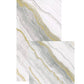 Two rectangular, biodegradable Caspari Marble Grey Collection napkins—one large triple-ply set behind a smaller one—feature an eco-friendly marble pattern with gray, white, and gold wavy lines.