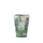 The Baobab Collection Leaves Marius Candle by Baobab features green and white marbled hand-blown glass with a branded label, displayed against a plain white background.