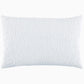 A rectangular white pillow from the John Robshaw Hand-Stitched Bedding Collection features a textured, pebble-like pattern reminiscent of a hand-stitched coverlet, displayed against a plain white background.