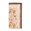 Mira Napkin Set - Brown & Coral