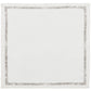 The Kim Seybert Impression Napkin Set features square white linen napkins with a slim metallic silver embroidered border, shown flat on a white background.