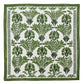 The Kim Seybert Botanica Napkin Set features square linen napkins with a green botanical pattern and green border on white—perfect vintage-style floral accents for elegant table settings.