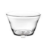 The Simon Pearce Nantucket Bowl Collection features a clear glass medium bowl with a gently flared rim and thick base, ideal as elegant serveware or a stylish centerpiece, shown here against a white background.