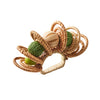 Calypso Napkin Ring - Natural/Green