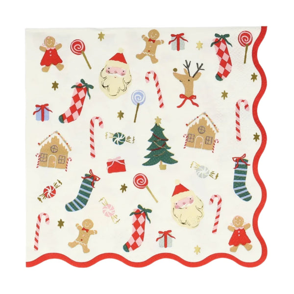 Meri Meri Jolly Christmas Large Napkins (16)