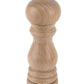 A wooden salt and pepper mill from the Peugeot Paris Natural Wood Mill Salt and Pepper Collection, isolated on a white background.