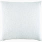 John Robshaw’s Hand-Stitched Bedding Collection features a square white pillow with a textured, pebble-like pattern reminiscent of an organic cotton coverlet, displayed against a white background.