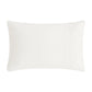 The Dreaming of Paradise Toddler Pillow by Gooselings is a plain white rectangular children's pillow with smooth fabric, perfect for sweet dreams, shown on a white background.