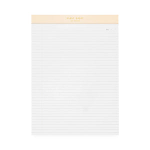 The Sugar Paper Legal Pad features a beige header labeled “sugar·paper LOS ANGELES” and includes a dedicated space for the date at the top right. Wide, light gray lines make it ideal for jotting down to-do lists or notes at your professional desk. This elegant Legal Pad combines both style and function, enhancing any workspace.