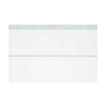 The Sugar Paper Desktop Family Planning Pad features large-format sections for each day of the week, notes, and to-do lists. Each day is labeled with yellow text at the top of its column, and a dedicated daily menu section provides additional organization for your meals.