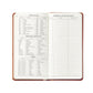 The 2026 Pocket Journal Planner Collection by Graphic Image features a left page with anniversaries, birthstones, flowers, and zodiac signs, and a right page with a blank table for tracking birthdays and anniversaries.