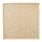 The Kim Seybert Silver & Gold Stamped Reversible Placemat features a luxurious woven texture with metallic accents and zigzag edges, adding elegance and style to any table setting.