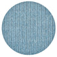 The Kim Seybert Herringbone Placemat, featuring a blue herringbone pattern and crafted from durable polyvinyl, is displayed against a white background—perfect for refreshing your spring and summer dining table.